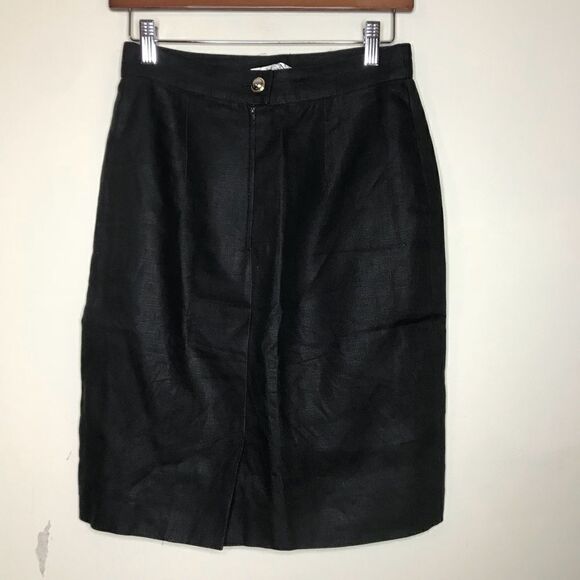 MaxMara Sz 6 Italian Black Skirt - Picture 2 of 5